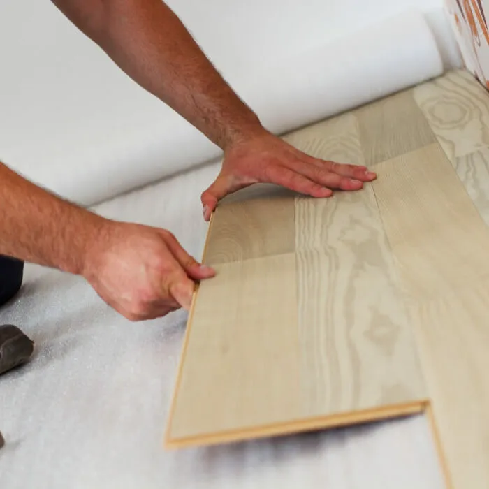 Laminate During Install square - Roberts Carpet & Fine Floors